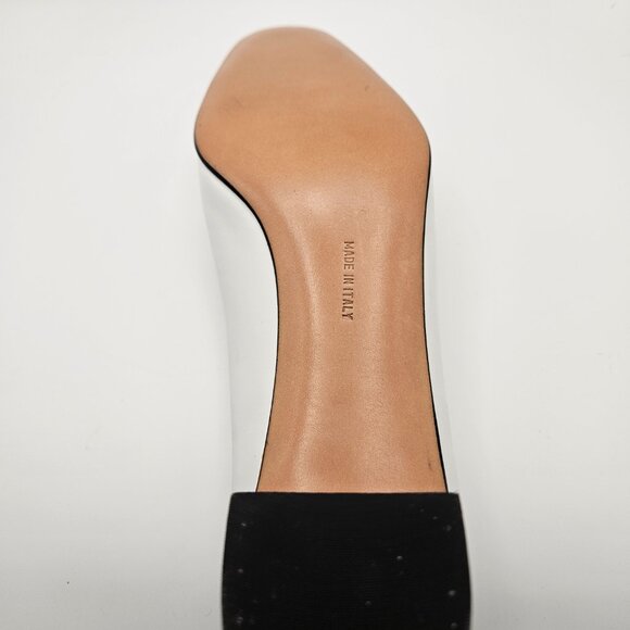 Salvatore Ferragamo “Decree” White Calf Leather Pumps | Gold Gancini | Size 9 AA - Picture 10 of 15